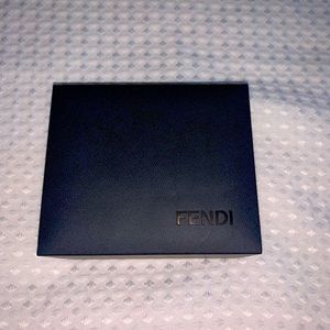 Fendi bug chronograph leather strap watch